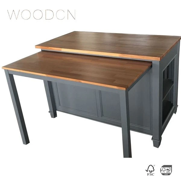 Oak Wood Butcher Block Cabinet Top