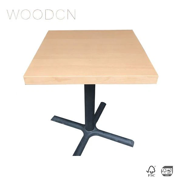 Table à manger en placage de bois de hêtre