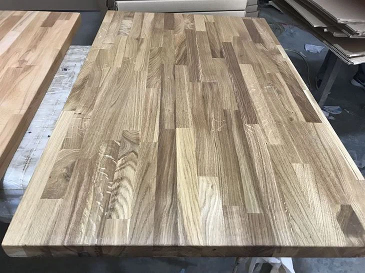 Plateau de table à manger en bois de chêne