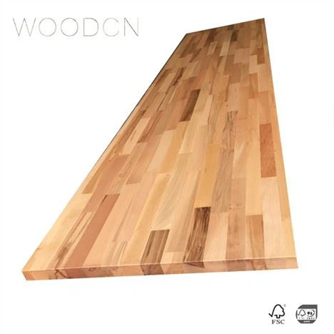 Comptoir solide de bloc de boucher en bois de hêtre