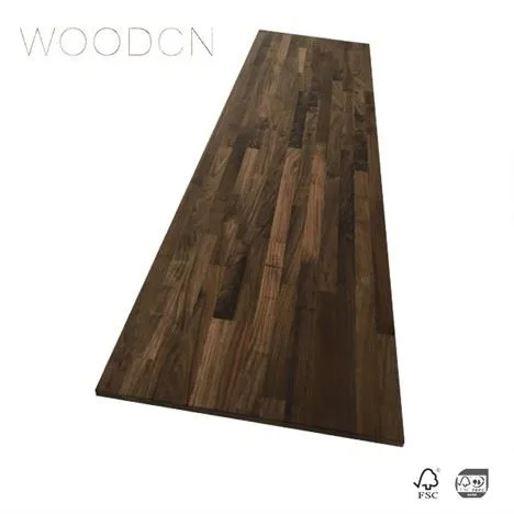 Dessus de comptoir en noyer massif noir