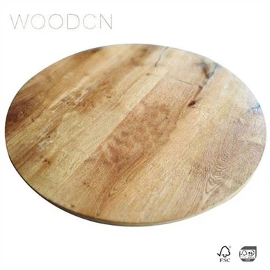 Dessus de table basse de thé de thé de bois de chêne de placage