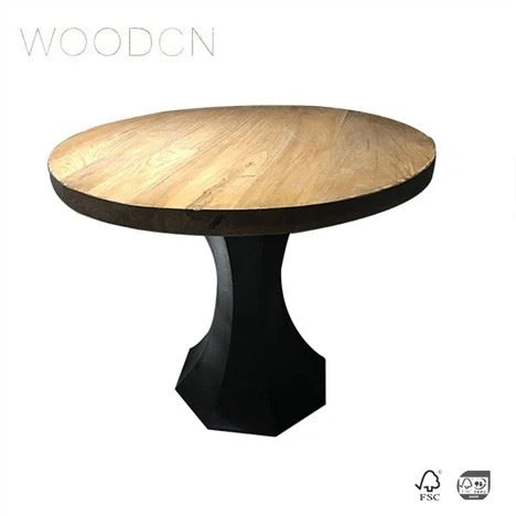 Plateau de table à thé en placage recyclé Old Elm