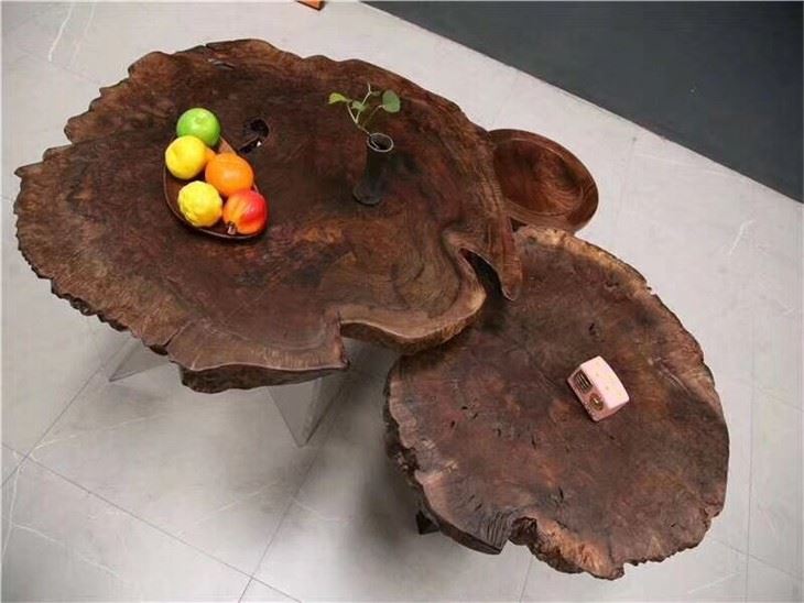 Solid Wood Tea Table For Sale 