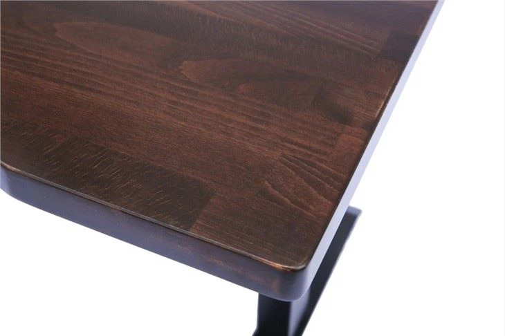 Beech Wood Butcher Block Walnut Color Office Desk Manufacturers