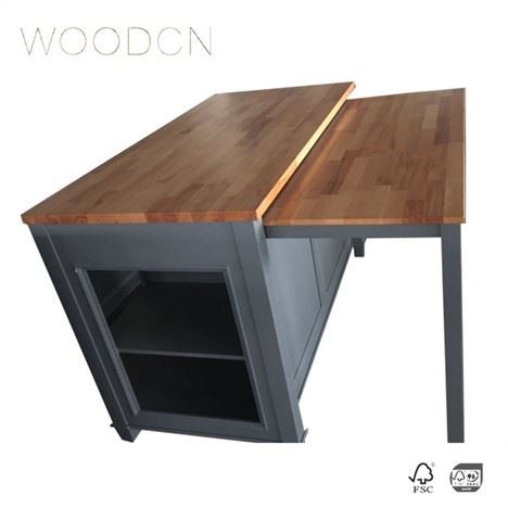 Dessus de bloc de boucher en bois de hêtre massif