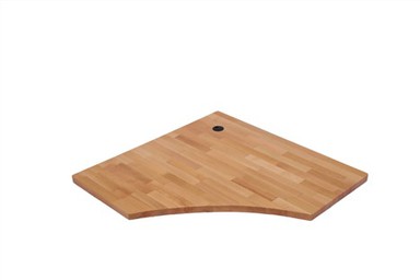 Dessus de bureau simple en bois de hêtre massif