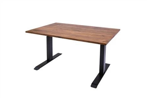 Table de bureau en placage de noyer noir