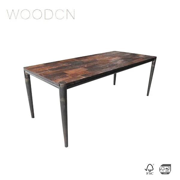 Veneer Black Walnut Table For Restaurant