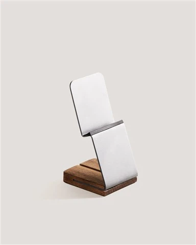 Hands modernes - sur Walnut Mobile Workstation Standing Pravo